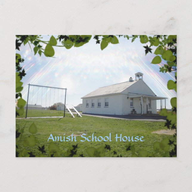 Amish School House. Add Text. Postcard (Front)