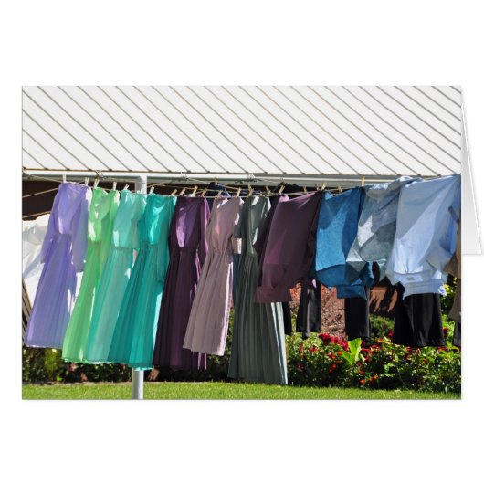 Amish Spring laundry Cards (Front Horizontal)