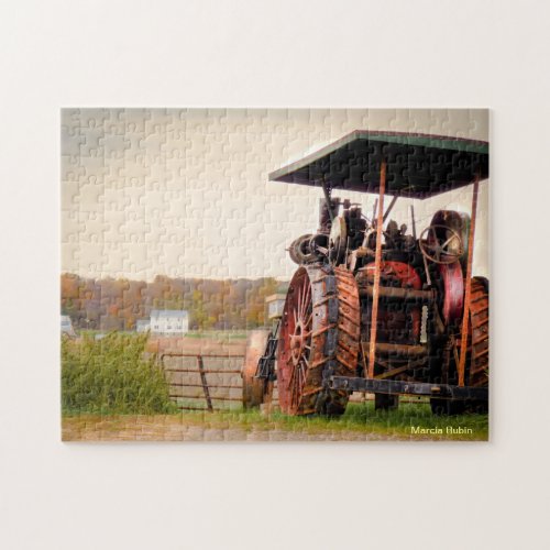 Amish Steam Tractor Jigsaw Puzzle