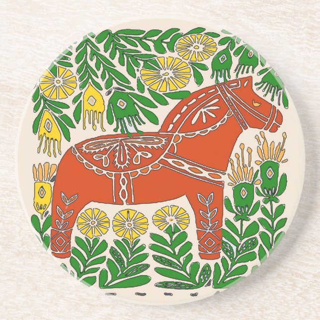 Amish Style Horse Drink Coaster (Front)