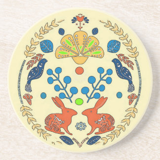 Amish Style Rabbit Drink Coaster
