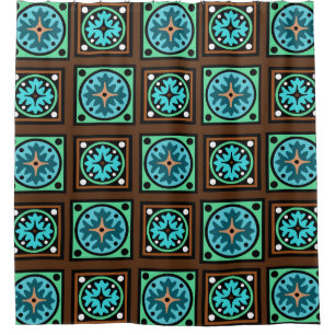 Amish Textile Print Shower Curtain