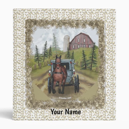 Amish Town Day custom name binder