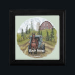 Amish Town Day Gift Box<br><div class="desc">Amish Buggy Town Day gift box, t-shirts and gifts by ArtMuvz Illustration. Matching Amish Buggy t-shirt for birthday and christmas gift. Amish horse and buggy t-shirt, gifts, apparel. To personalize add your name or add text instead. Customize this amish gift box to make it uniquely yours or to give as...</div>