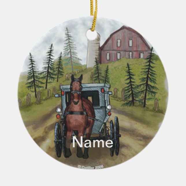 Amish Town Day ornament (Front)