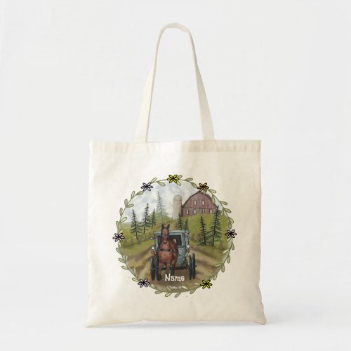 Amish Town Day Tote Bag