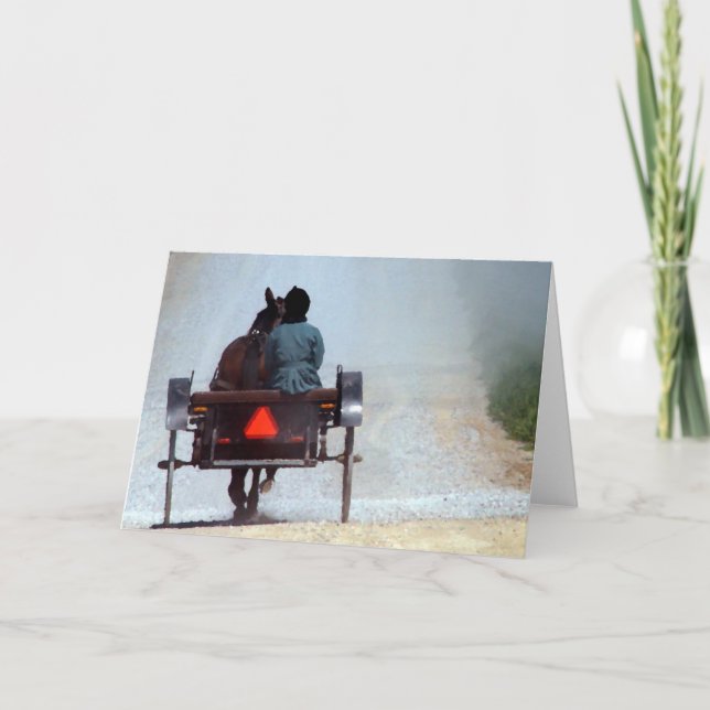 Amish Travel Card (Front)