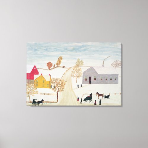 Amish Village Canvas Print