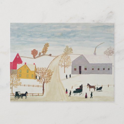 Amish Village Postcard