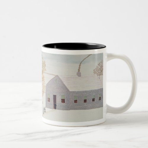 Amish Village Two_Tone Coffee Mug