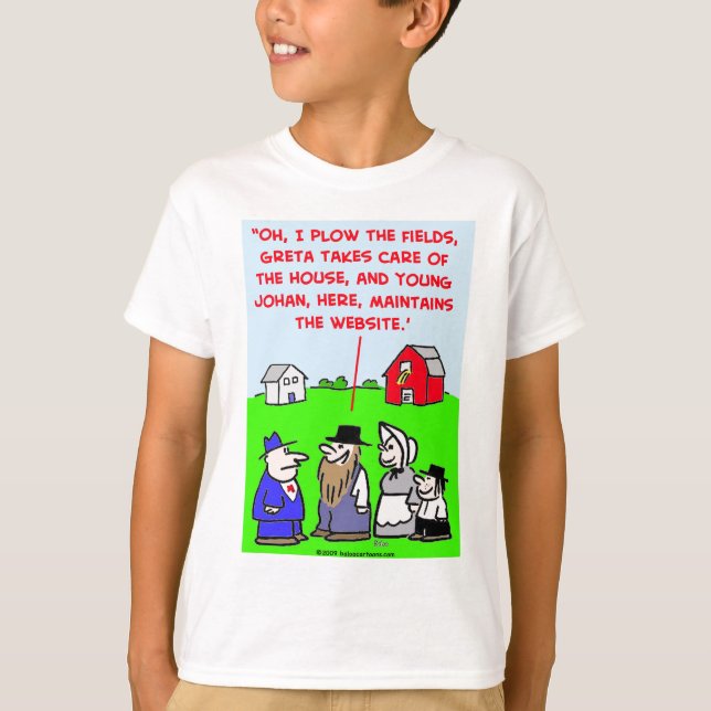 amish website T-Shirt (Front)