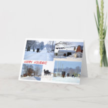Amish Winter Holiday Collage