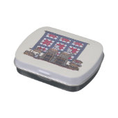 Amish Women Quilting Jelly Belly Candy Tin (Side)