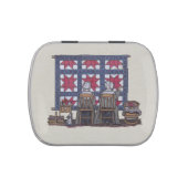 Amish Women Quilting Jelly Belly Candy Tin (Top)