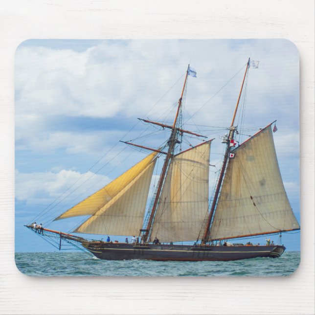 Amistad Under Sail Mouse Pad (Front)