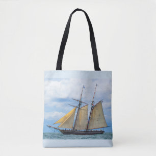 Amistad Under Sail Tote Bag