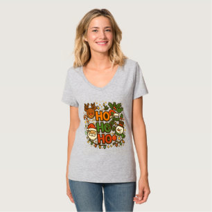 AMITA   HO HO HO Holiday Crew Tee
