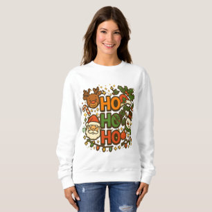 AMITA   HO HO HO Holiday Crew Tee
