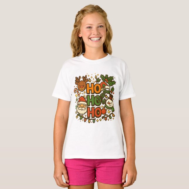 AMITA | HO HO HO Holiday Crew Tee (Front Full)