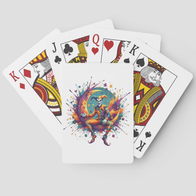 AMITA | Infinite Play | Joker on the Moon Poker Cards (Back)