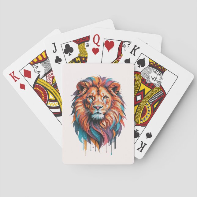 AMITA | Infinite Spirit | Vivid Lion  Poker Cards (Back)