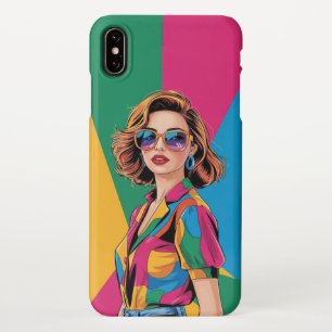 AMITA   Retro Color Pop Style Girl  iPhone XS Max Case