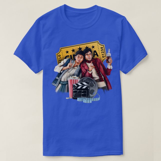 Amitabh Bachchan And Mithun Chakraborty T-Shirt (Design Front)