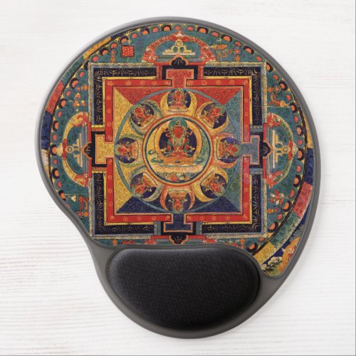 Amitabha Buddha Mandala from Tibet Gel Mouse Pad