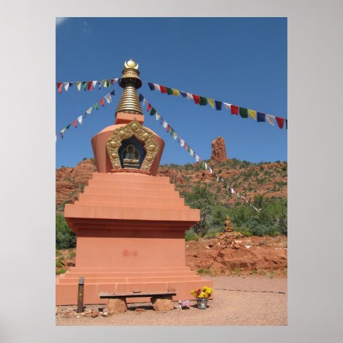 Amitabha Stupa Sedona Poster
