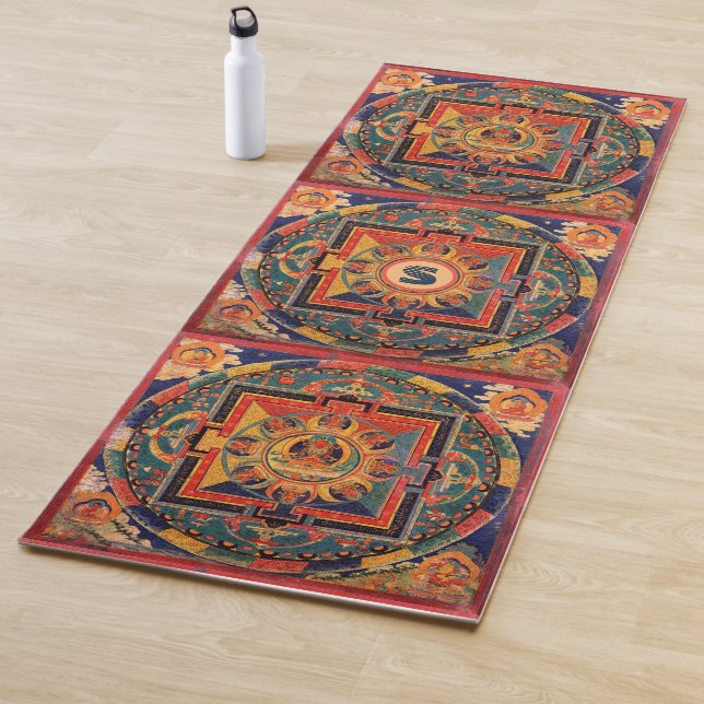 Amitayus Mandala Thangka w/out Monogram Yoga Mat (In Situ)
