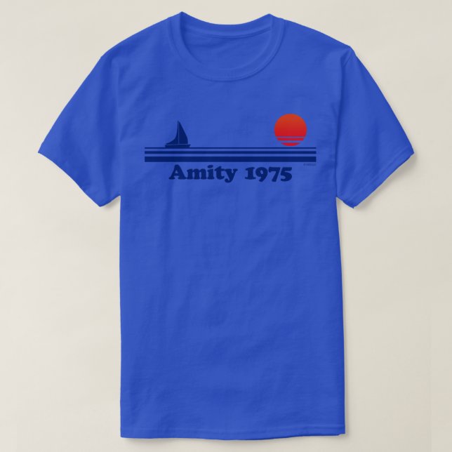 Amity 1975 Hoodie T-Shirt (Design Front)