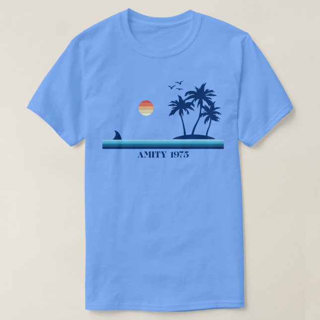 Amity Island 1975 Hat T-Shirt (Design Front)