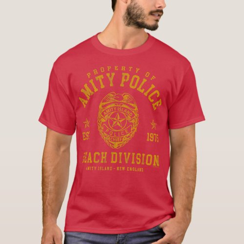 Amity Island Police Beach Division T_Shirt