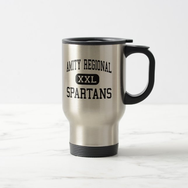 Amity Regional - Spartans - High - Woodbridge Travel Mug (Right)