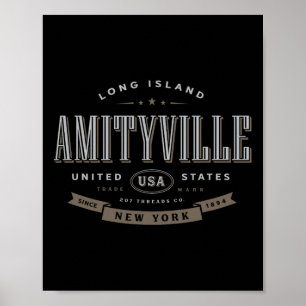 Amityville Ny New York Vacation Souvenir Poster