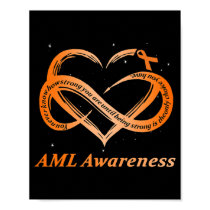 AML Warrior I'm Fine Acute Myeloid Leukemia Awaren Poster
