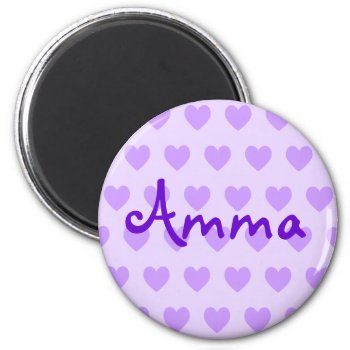 Amma In Purple Magnet by purplestuff at Zazzle