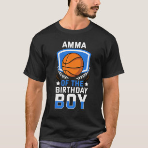 Amma Of The Birthday Boy Basketball Family Celebra T-Shirt