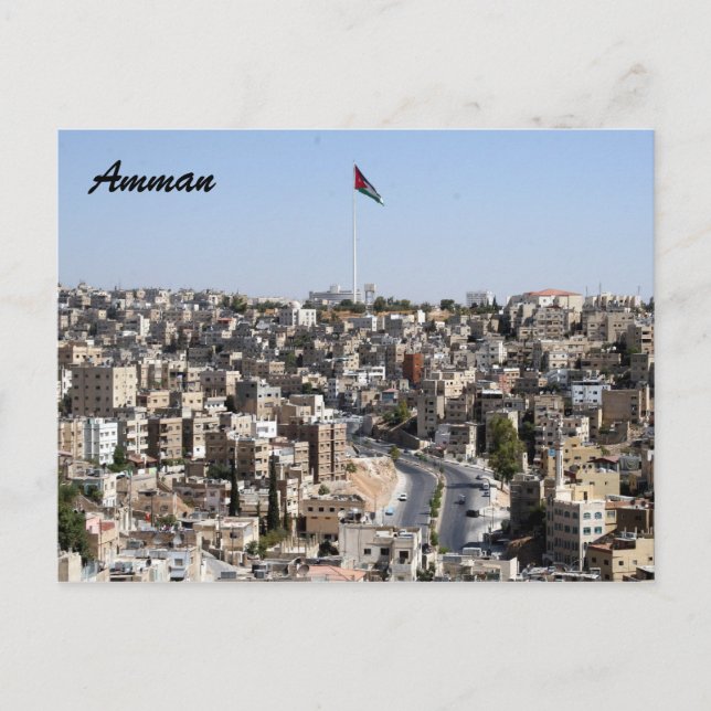 amman city flag postcard (Front)