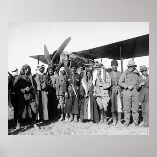 Amman Jordan Biplane 1921 Poster