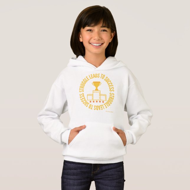 Ammo Apparel USA Struggle To Success Girl's Hoodie (Front Full)