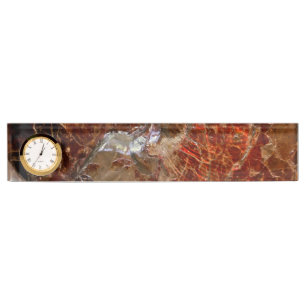 Ammolite Ammonite Desk Name Plate