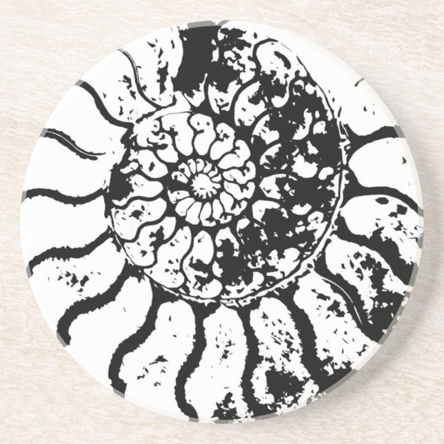 AMMONITE DRINK COASTER (Front)