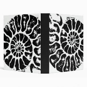 Ammonite Fossil 3 Ring Binder
