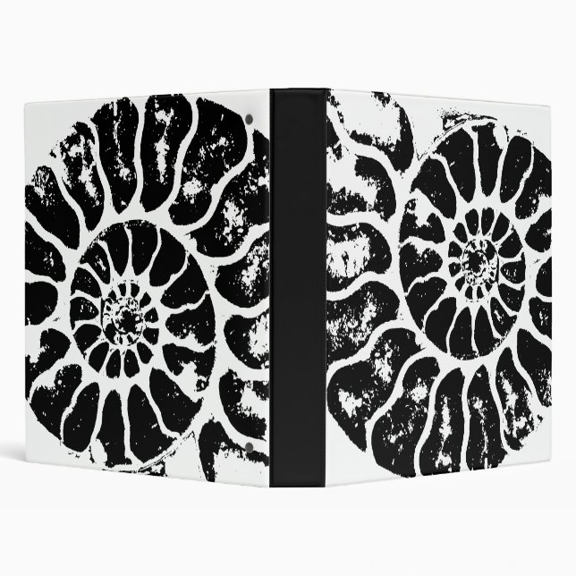 Ammonite Fossil 3 Ring Binder (Background)