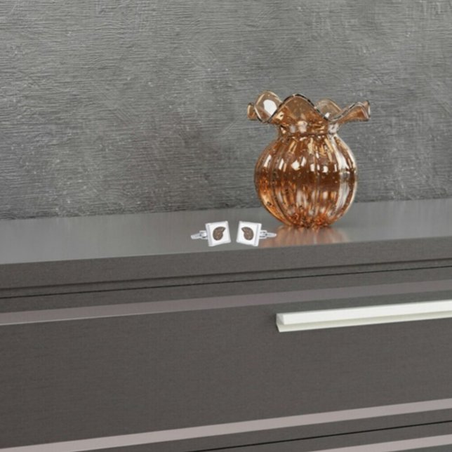 Ammonite Fossil Photo Brown Gray Cufflinks (Creator Uploaded)