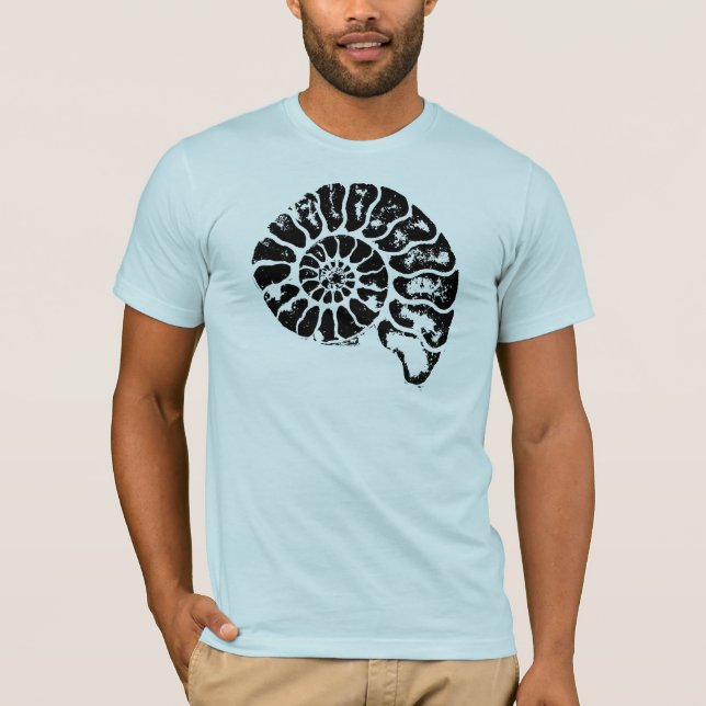 Ammonite Fossil T-shirt (Front)