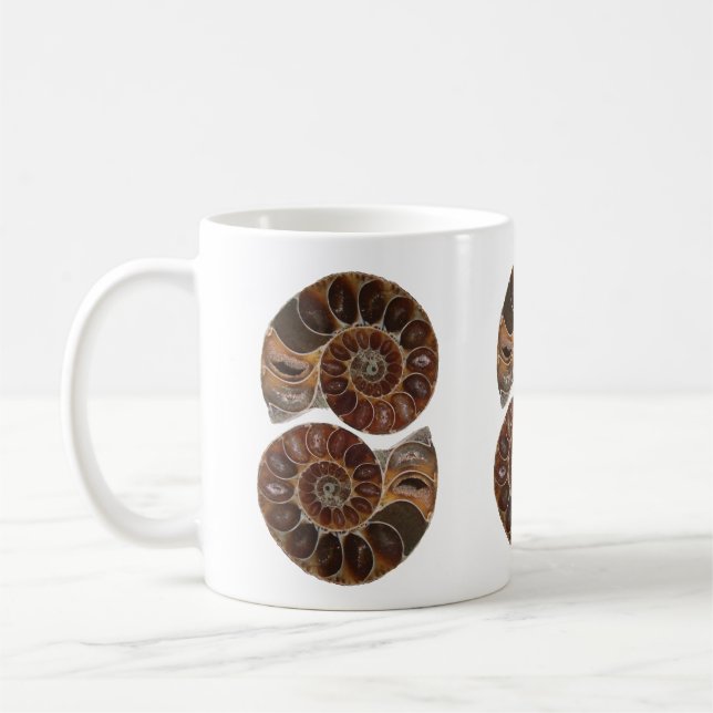 Ammonite Fossils Mug (Left)