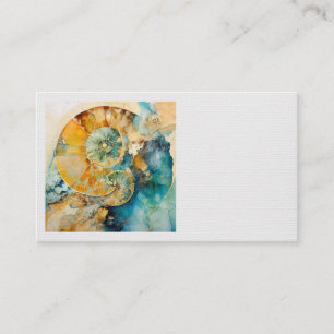Ammonite Gem Fossil Business Card