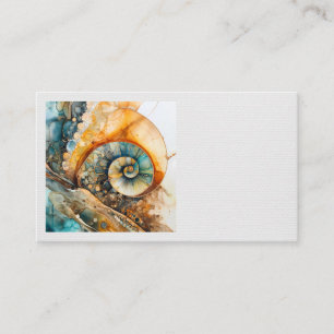 Ammonite Gem Fossil Business Card